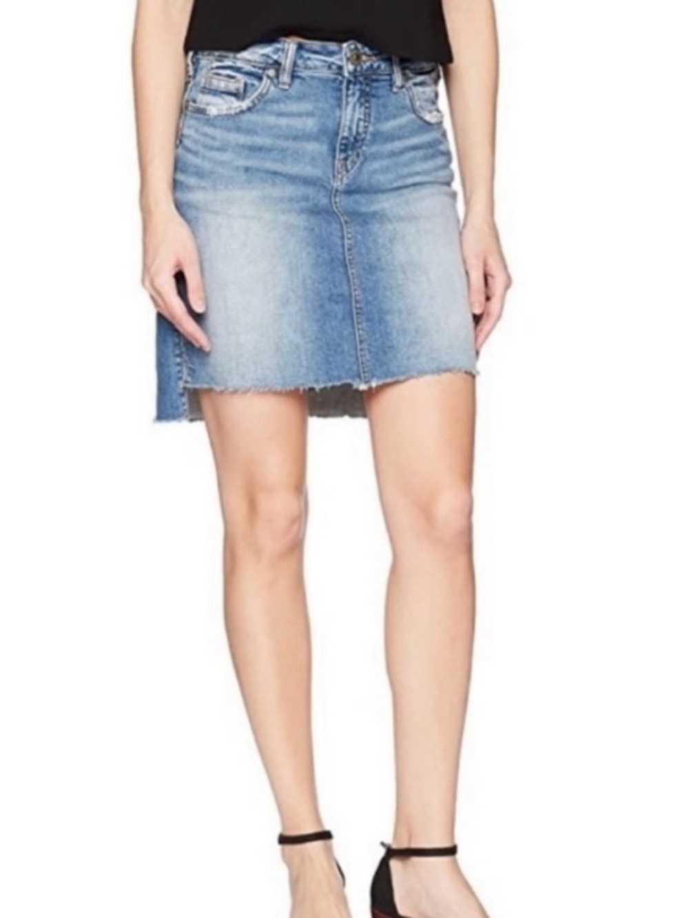 Silver Jeans Classic Light Blue Denim Mini Skirt Size 8